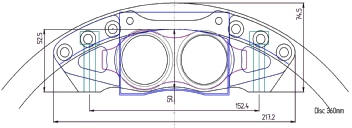 road caliper b4 360 data